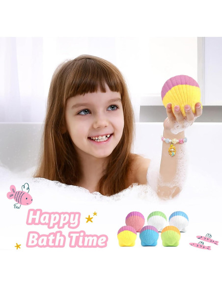 Set de 6 Bombas de Baño Orgánicas Panspace con Joyería Set de 6 Bombas de Baño Orgánicas Panspace con Joyería