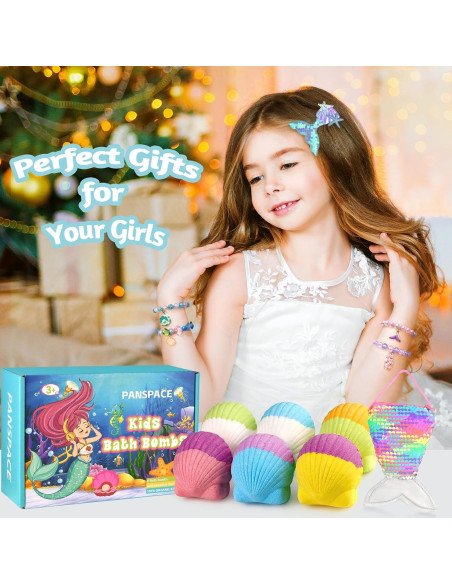 Set de 6 Bombas de Baño Orgánicas Panspace con Joyería Set de 6 Bombas de Baño Orgánicas Panspace con Joyería