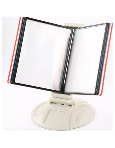 Bolsillos de Exhibición Doble Cara M&T Displays 21.6x27.9 cm Negro (10 Pzs)