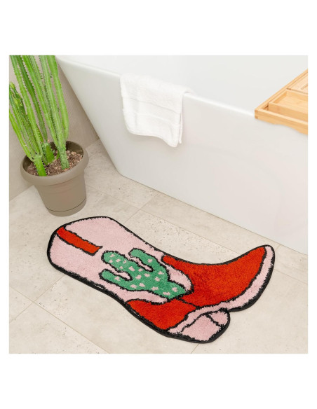 Alfombra de baño antideslizante BIEN BEAU bota vaquera 0.48x0.76m Alfombra de baño antideslizante BIEN BEAU bota vaquera 0.48x0.76m
