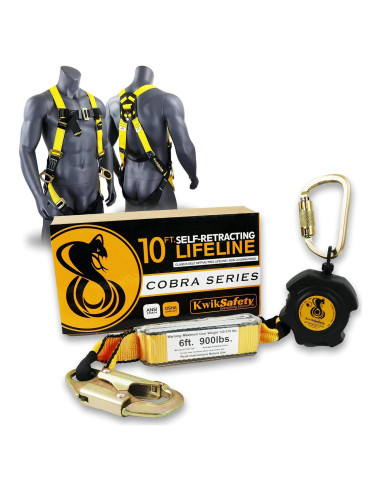 KwikSafety Cobra Web 3,0 m Combo + Arnés de seguridad