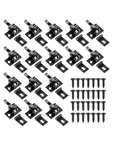 Cerraduras de Puerta de Gabinete Lounsweer 8 Pcs Latón Negro