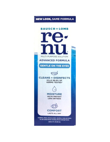 Renu Solución Multiusos para Lentes de Contacto Bausch & Lomb 3x60ml