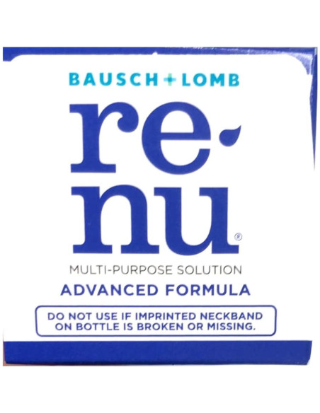 Renu Solución Multiusos para Lentes de Contacto Bausch & Lomb 3x60ml Renu Solución Multiusos para Lentes de Contacto Bausch & Lomb 3x60ml