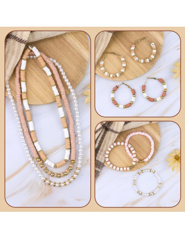 Kit de Pulsera de Perlas de Arcilla LUDUKOO 2370 Piezas DIY