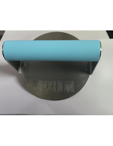 Prensa de Hamburguesas JNXHON Acero Inoxidable 14cm Azul