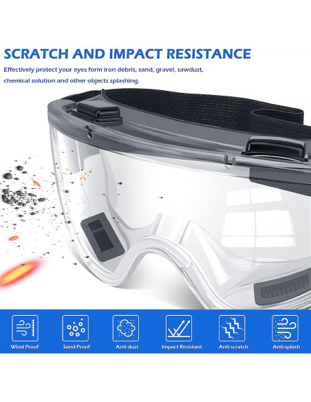 Gafas de Seguridad OXG 6 Pares Antivaho ANSI Z87.1 Gafas de Seguridad OXG 6 Pares Antivaho ANSI Z87.1