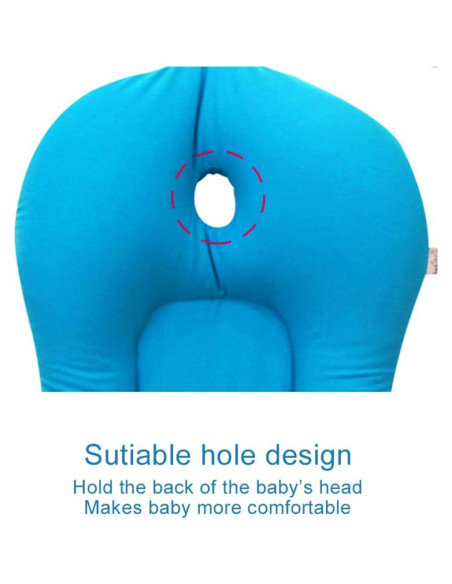 Cojín de baño antideslizante KAKIBLIN para bebés 0-6 meses Azul Cojín de baño antideslizante KAKIBLIN para bebés 0-6 meses Azul