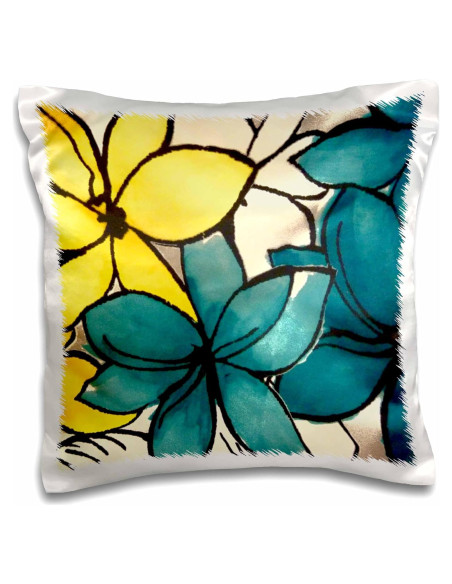 Funda de Almohada Floral 3dRose 40.64x40.64 cm Satén Funda de Almohada Floral 3dRose 40.64x40.64 cm Satén