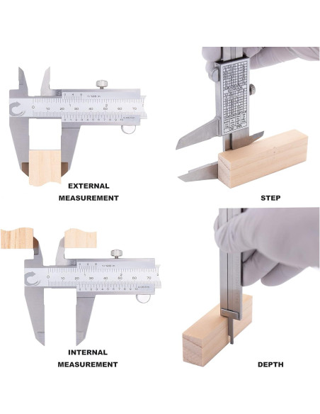 Calibrador Vernier Clockwise Tools DVLR-0605 0-150 mm Acero Inoxidable Calibrador Vernier Clockwise Tools DVLR-0605 0-150 mm Acero Inoxidable