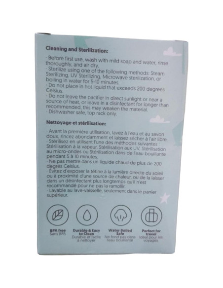 Chupete NatureBond Silicona 2 en 1 para Bebés 0-6 Meses Chupete NatureBond Silicona 2 en 1 para Bebés 0-6 Meses