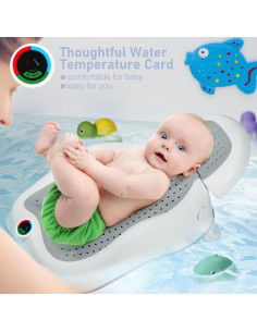 Soporte de Baño para Bebés MAIKKB con Termómetro Plegable 2