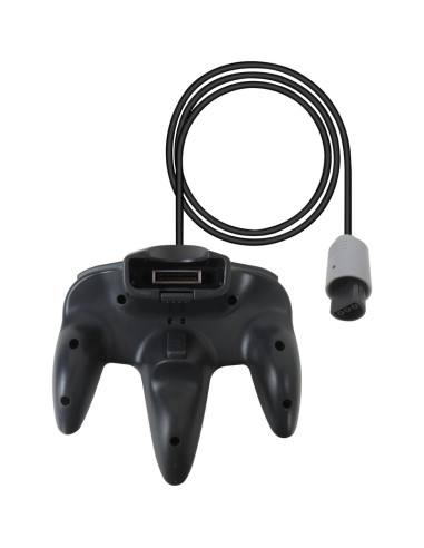 Controlador con Cable N64 Hevituwhe Negro - 2 Piezas