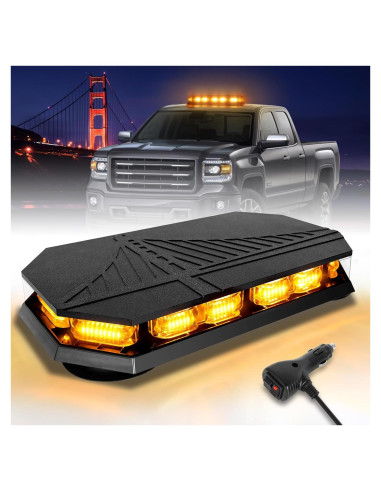 Barra de Luces Estroboscópicas HLauto 406D 102 LED Ámbar