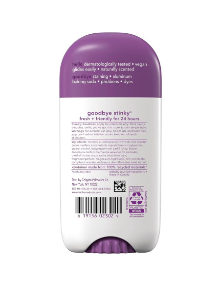 Desodorante Sin Aluminio Hola Lavanda y Vainilla 74g x2 Desodorante Sin Aluminio Hola Lavanda y Vainilla 74g x2