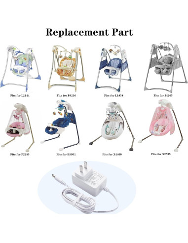 Cable de Alimentación 6V Snugapuppy Fisher Price 2.04m