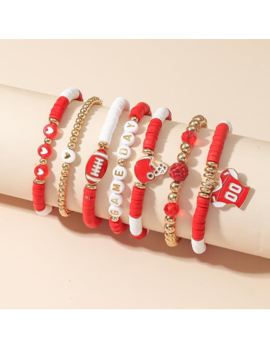 Pulsera de Fútbol Artlunar Game Day - Joyería Unisex