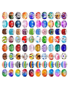 120 Perlas Europeas AIPRIDY de Gran Agujero para Joyería DIY