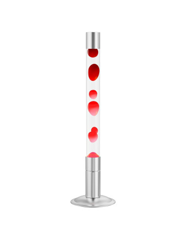 Lámpara de Movimiento Líquido LKUA 76 cm Agua Blanca Cera Roja