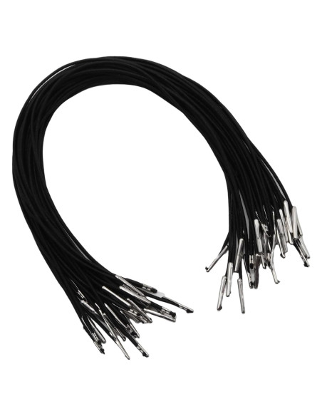 Cuerdas Elásticas Negras 30cm - Paquete de 30 PINO Y LINO Cuerdas Elásticas Negras 30cm - Paquete de 30 PINO Y LINO