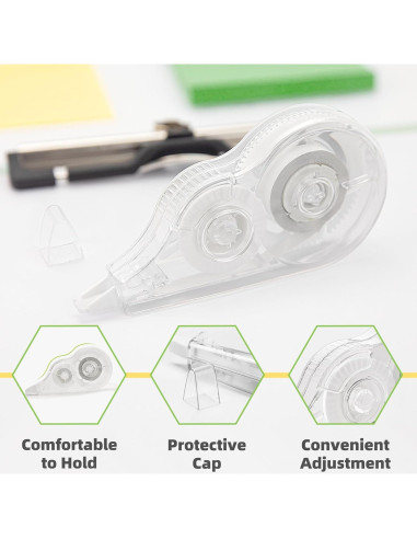 Cinta Correctora Transparente JEFURE 24 Pcs 600 cm Resistente