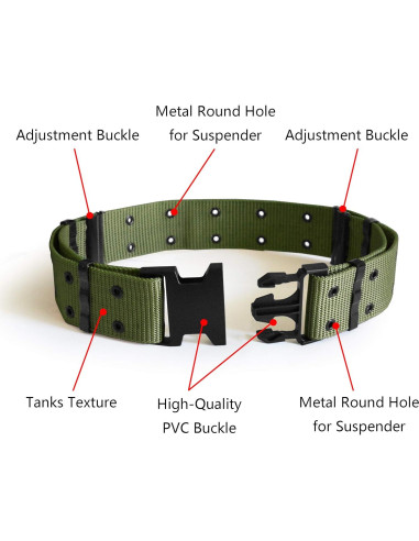 Cinturón Táctico UltraKey Ajustable para Rescate Verde