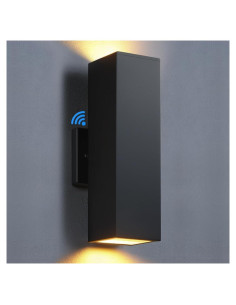 Lámpara de Pared Exterior SHIMR Dusk to Dawn 30cm Negra