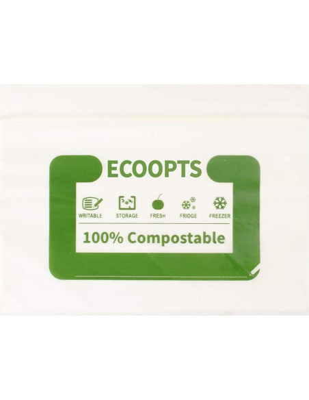 Bolsas de Snack Compostables ECOOPTS 50 Unidades 10x16 cm Bolsas de Snack Compostables ECOOPTS 50 Unidades 10x16 cm