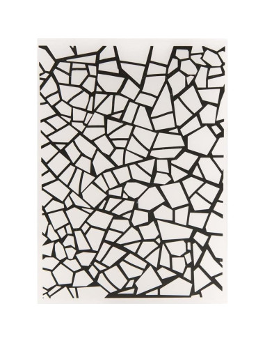 Plantilla de Embossing 3D Arbuya Textura Vidrio Roto 12.7x17.8cm