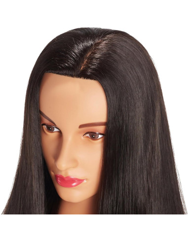 Cabeza de Maniquí Hairingrid para Estilismo 66-71 cm Negro