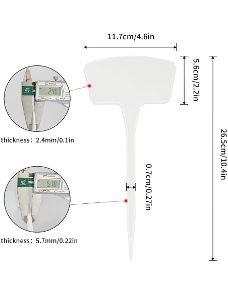 Etiquetas de Jardín de Plástico KINGLAKE 30 Piezas 26.5 cm Etiquetas de Jardín de Plástico KINGLAKE 30 Piezas 26.5 cm