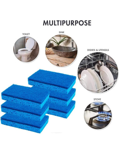 Esponjas de Limpieza Scrubit 6 Unidades Biodegradables