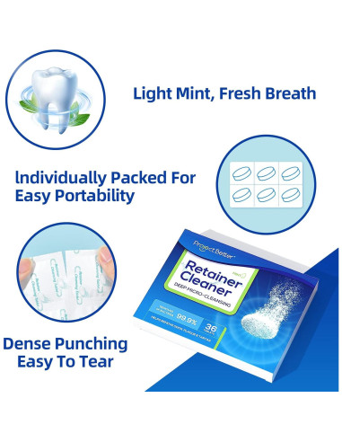 Tabletas Limpiadoras Dentales Better Project 36 Contenidos