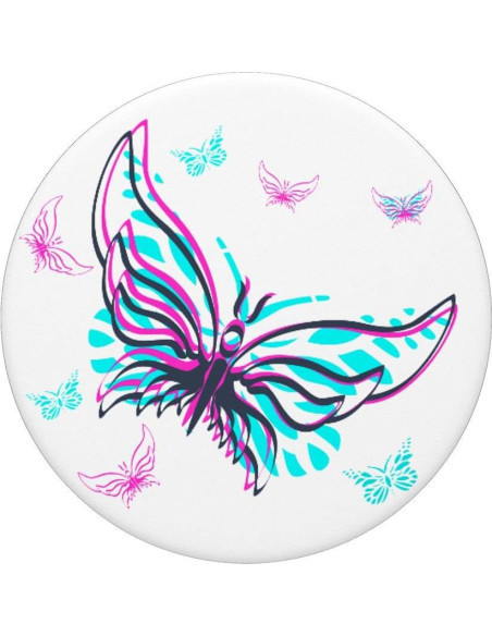 Cubierta Pop de teléfono con soporte mariposa PopSockets Cubierta Pop de teléfono con soporte mariposa PopSockets