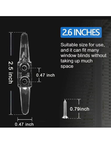 Ganchos para Cuerda de Cortinas Lofrinc - 4 Piezas Transparentes