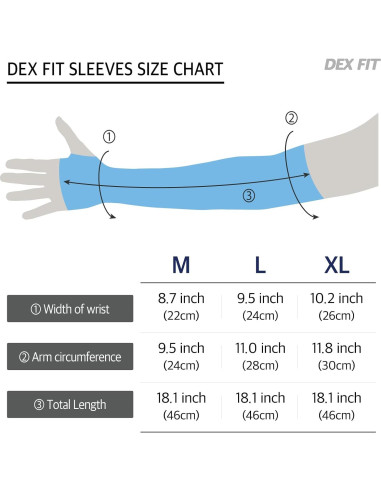 Mangas Resistentes a Cortes DEX FIT SSG913S Azul Mediano