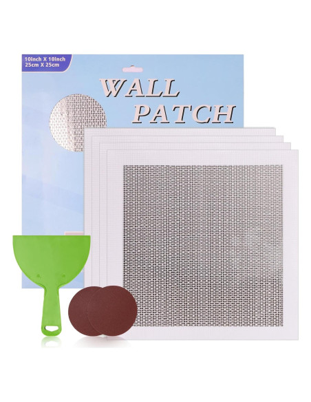Kit de Reparación de Parches de Pared GMingZTong 4 Piezas 25 cm Kit de Reparación de Parches de Pared GMingZTong 4 Piezas 25 cm