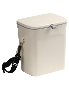 Basurero de coche Yicheyiyou a prueba de fugas 3.7L Blanco