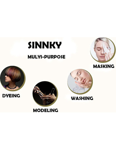 Pinzas para Cabello SINNKY 10 Pcs Caramelo Dientes Anchos