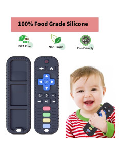 Juguete de Dentición Control Remoto Silicona Bebés 3-24 Meses 2