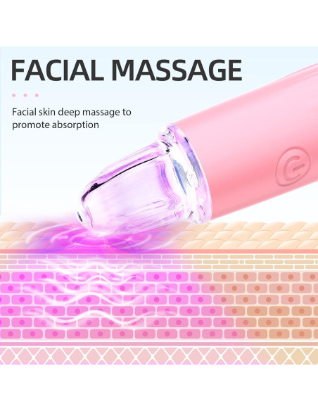 Cepillo Facial de Limpieza TOPQIAO Rosa Impermeable USB 7 Modos Cepillo Facial de Limpieza TOPQIAO Rosa Impermeable USB 7 Modos