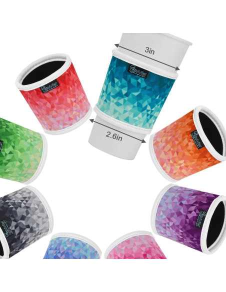 Manga Aislante de Neopreno Beautyflier 8 Piezas 590 ml Manga Aislante de Neopreno Beautyflier 8 Piezas 590 ml