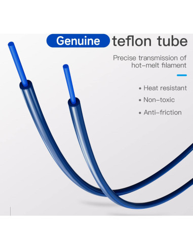 Tubo Bowden Capricornio Creality 1M PTFE para Filamento 1.75mm