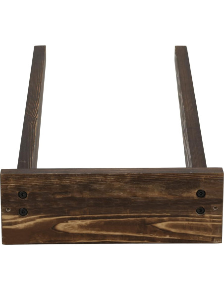 Soporte de Pared de Madera Quemada MyGift para Pelotas Grande - Set de 2 Soporte de Pared de Madera Quemada MyGift para Pelotas Grande - Set de 2