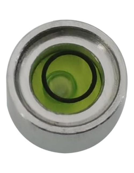 Mini nivel de burbuja The Yan He 7.8x6mm aluminio verde Mini nivel de burbuja The Yan He 7.8x6mm aluminio verde