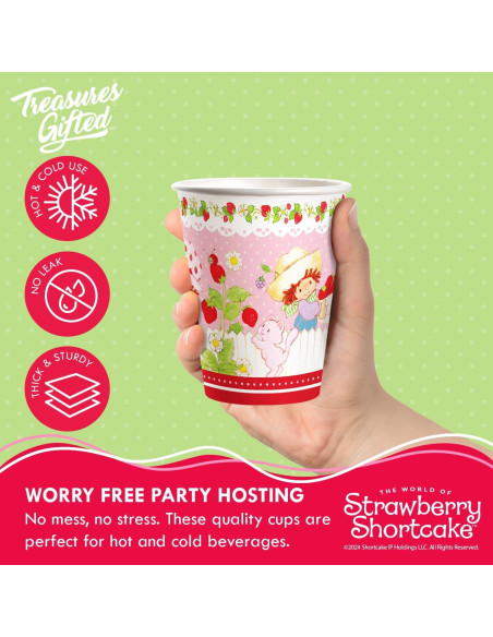Tazas de Papel Fresa Cortada Treasures Gifted 8ct 355ml Tazas de Papel Fresa Cortada Treasures Gifted 8ct 355ml