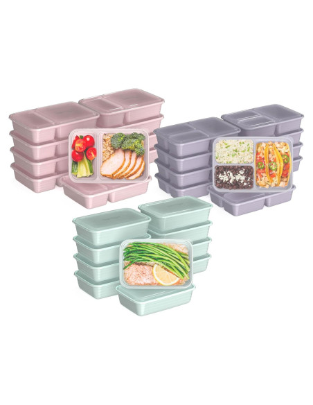 Bentgo Kit de Preparación de Comidas 60 Piezas - Contenedores Reutilizables Apto Microondas Bentgo Kit de Preparación de Comidas 60 Piezas - Contenedores Reutilizables Apto Microondas