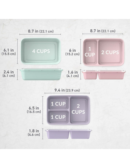Bentgo Kit de Preparación de Comidas 60 Piezas - Contenedores Reutilizables Apto Microondas Bentgo Kit de Preparación de Comidas 60 Piezas - Contenedores Reutilizables Apto Microondas