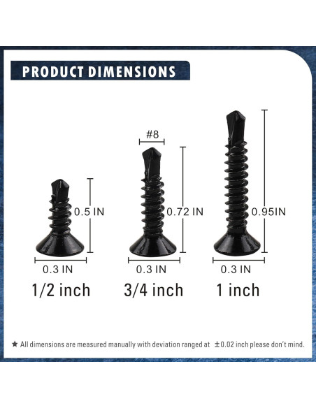 Kit de Tornillos Autoperforantes MateOne Acero Inoxidable 410 150 PCS Kit de Tornillos Autoperforantes MateOne Acero Inoxidable 410 150 PCS