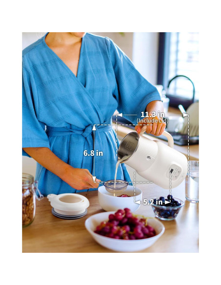 Batidora de Leche de Nueces KIDISLE HBB608K 6 en 1 600W Batidora de Leche de Nueces KIDISLE HBB608K 6 en 1 600W